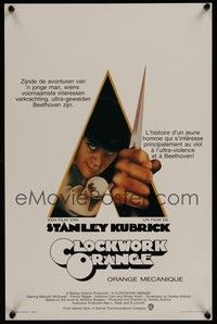 5x473 CLOCKWORK ORANGE Belgian '72 Stanley Kubrick classic, Philip Castle art of Malcolm McDowell!