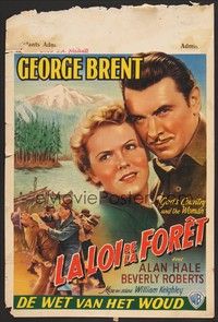 5x539 GOD'S COUNTRY & THE WOMAN Belgian '40s George Brent, Beverly Roberts, James Oliver Curwood