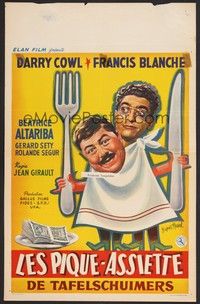 5x598 LES PIQUE-ASSIETTE Belgian '60 wacky Hurel art of Darry Cowl, Francis Blanche!