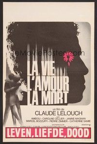 5x600 LIFE LOVE DEATH Belgian '69 Claude Lelouch, La vie, l'amour, la mort!