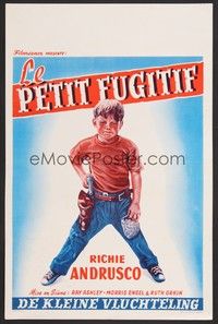 5x601 LITTLE FUGITIVE Belgian '53 Richie Andrusco runs away from home to Coney Island!