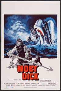 5x631 MOBY DICK Belgian R70s John Huston, Gregory Peck & cool art of the giant whale!