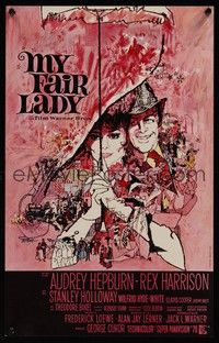 5x640 MY FAIR LADY Belgian R69 classic art of Audrey Hepburn & Rex Harrison by Bob Peak!