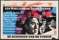5x694 SHOES OF THE FISHERMAN Belgian '68 Pope Anthony Quinn tries to prevent World War III!