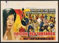 5x708 TARTAR INVASION Belgian '61 Remigio Del Gross's Ursus e la ragazza tartara, sexy Yoko Tani!