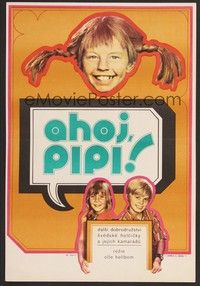 5x391 PIPPI IN THE SOUTH SEAS Czech 11x16 '71 Inger Nilsson as Astrid Lindgren's child character!