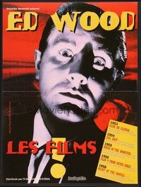 5x260 ED WOOD FESTIVAL French 15x21 '95 wonderful close-up image of the worst director ever!