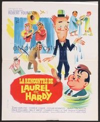 5x270 FURTHER PERILS OF LAUREL & HARDY French 15x21 '67 great Grinsson art of Stan & Ollie!