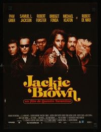 5x285 JACKIE BROWN French 15x21 '97 Quentin Tarantino, Pam Grier, Samuel L. Jackson, De Niro!