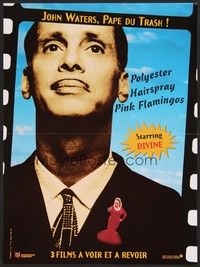 5x286 JOHN WATERS FILM FESTIVAL French 15x21 '97 great huge image of director Waters, Divine!