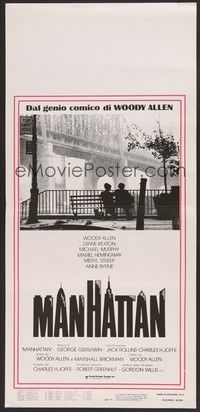 5x088 MANHATTAN Italian locandina '79 classic image of Woody Allen & Diane Keaton by bridge!