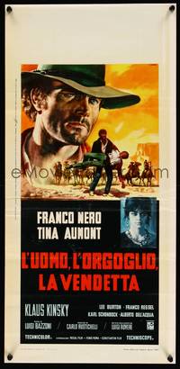 5x096 PRIDE & VENGEANCE Italian locandina '67 L'Uomo, L'Orgoglio, La Vendetta, Franco Nero!