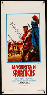 5x099 REVENGE OF SPARTACUS Italian locandina R70s Lupo's La vendetta di Spartacus, Roger Browne!