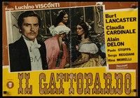 5x042 LEOPARD Italian photobusta '63 Luchino Visconti's Il Gattopardo, cool image of Alain Delon!