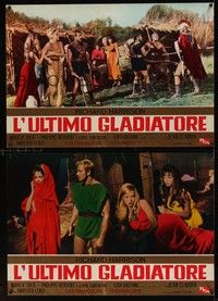 5x045 MESSALINA VS. THE SON OF HERCULES 7 Italian photobustas '64 Umberto Lenzi L'ultimo gladiatore