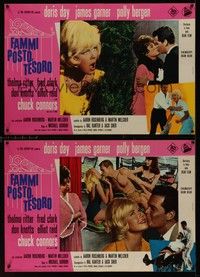 5x047 MOVE OVER, DARLING 10 Italian photobustas '64 James Garner, Doris Day, Polly Bergen!