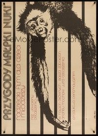 5x152 ADVENTURES OF NUKE, A MONKEY Polish 23x33 '78 Yevgeni Ostashenko, Erol art of monkey!