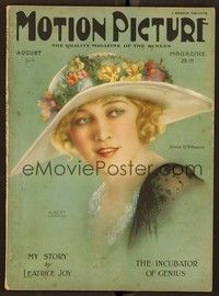 5y118 MOTION PICTURE magazine August 1924 wonderful art of Anna Q. Nilsson by Alberto Vargas!