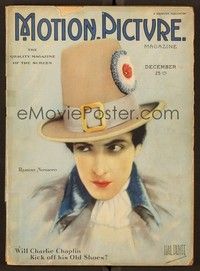5y110 MOTION PICTURE magazine December 1923 great art portrait of Ramon Novarro by Hal Phyfe!
