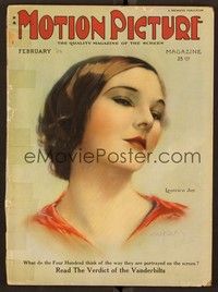 5y112 MOTION PICTURE magazine February 1924 wonderful art of Leatrice Joy by Alberto Vargas!