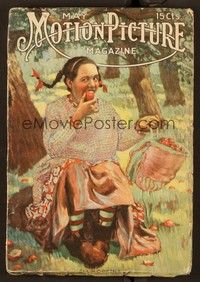 5y096 MOTION PICTURE magazine May 1916 art of Rose Melville as Sis Hopkins by Kalem!