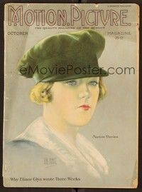 5y108 MOTION PICTURE magazine October 1923 artwork portrait of Marion Davies by Hal Phyfe!