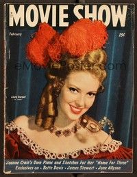 5y086 MOVIE SHOW magazine February 1947 sexy Linda Darnell as Amber from Forever Amber!