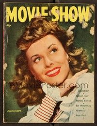 5y089 MOVIE SHOW magazine May 1947 Paulette Goddard from Suddenly It's Spring by Eugene Richee!