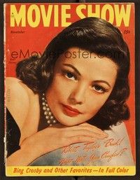 5y083 MOVIE SHOW magazine November 1946 Gene Tierney from The Razor's Edge by Frank Powolny!