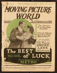 5y044 MOVING PICTURE WORLD exhibitor magazine Dec 13, 1919 color art of Nazimova by Burton Rice!