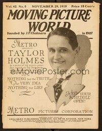 5y043 MOVING PICTURE WORLD exhibitor magazine November 29, 1919 Pearl White in The River's End!