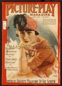 5y128 PICTURE PLAY magazine December 1917 wonderful art of Kathleen Clifford by Madan Frederic!