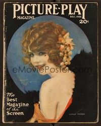 5y147 PICTURE PLAY magazine December 1923 art of sexy Lucille Ricksen by Henry Clive!