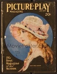 5y138 PICTURE PLAY magazine January 1923 art of pretty Mary Miles Minter by Henry Clive!