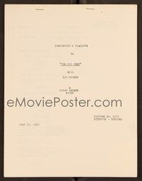 5y212 BIG TEST continuity and dialogue script July 27, 1955, screenplay by Mary McSherry!