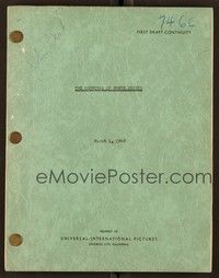 5y222 COUNTESS OF MONTE CRISTO first draft script March 1, 1948, screenplay by Andrew Stone!