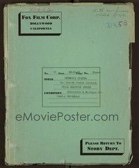 5y241 STEPPING SISTERS final shooting script October 16, 1931, screenplay by Comstock & Conselman!