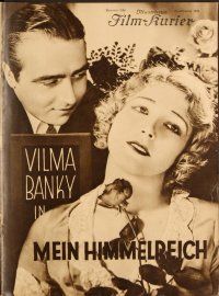 5y166 THIS IS HEAVEN German program '29 many romantic images of Vilma Banky & James Hall!