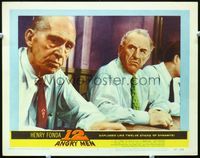 5z108 12 ANGRY MEN LC #7 '57 close up of Ed Begley glaring at George Voskovec!