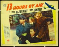 5z109 13 HOURS BY AIR LC '36 Fred MacMurray, Joan Bennett, Grace Bradley, Brian Donlevy!