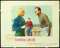 5z132 BABY DOLL LC #7 '57 Elia Kazan, Eli Wallach watches Karl Malden argue with Carroll Baker!