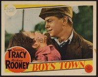 5z178 BOYS TOWN LC '38 Mickey Rooney crying because Pee Wee Bobs Watson may be dead!