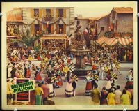 5z181 BREWSTER'S MILLIONS LC '35 great far shot of town square filled with Spanish dancers!