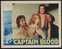 5z196 CAPTAIN BLOOD LC '35 Michael Curtiz swashbuckler classic, close up of two huge guys!