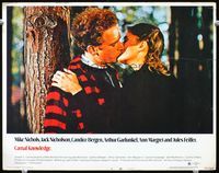 5z199 CARNAL KNOWLEDGE LC #6 '71 romantic close up of Art Garfunkel kissing Candice Bergen!