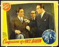 5z213 CONFESSIONS OF A VICE BARON LC '42 tough guy Willy Castello grabs young man by the lapel!