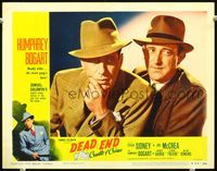 5z228 DEAD END LC #3 R54 super close up of Humphrey Bogart & Allen Jenkins!