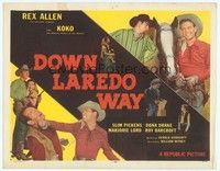 5z038 DOWN LAREDO WAY TC '53 Arizona Cowboy Rex Allen & Koko, Slim Pickens