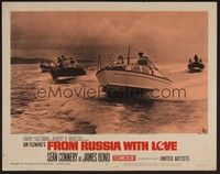 5z290 FROM RUSSIA WITH LOVE LC #4 '64 Ian Fleming's James Bond, speedboats in high speed chase!