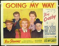5z305 GOING MY WAY LC '44 posed portrait of Bing Crosby, Barry Fitzgerald & three others!